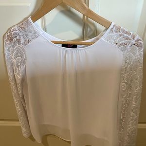 White long sleeve (youth XL 16)